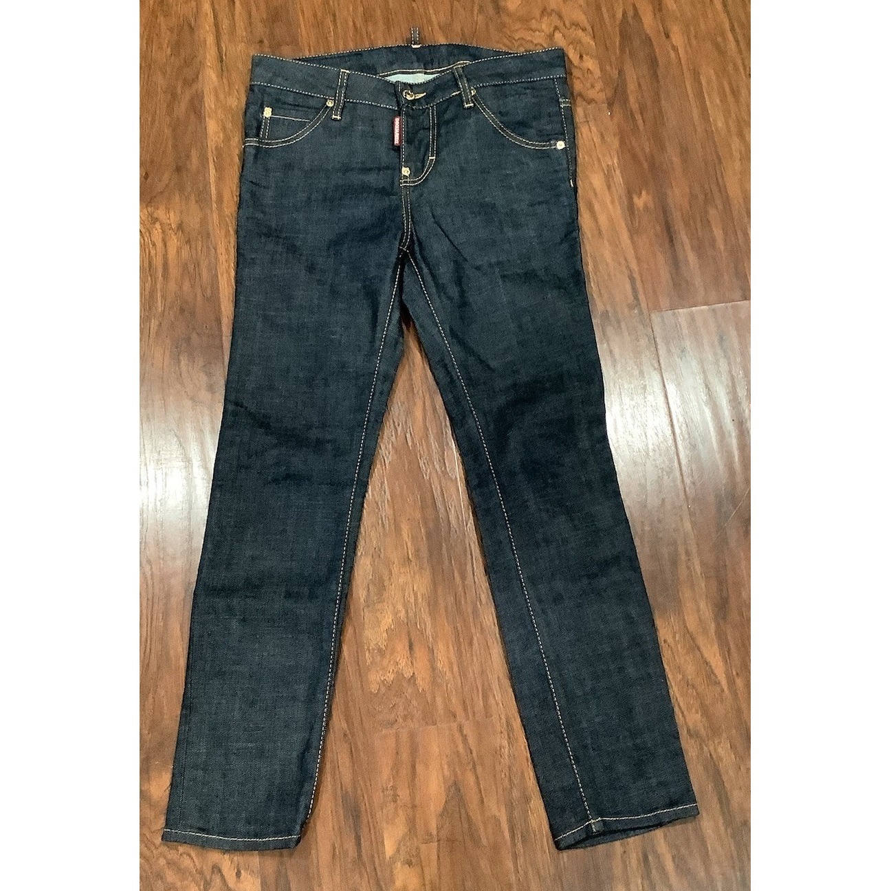 Dsquared2 Slim Fit Jeans Women's 36x26 Back Pockets Button Fly